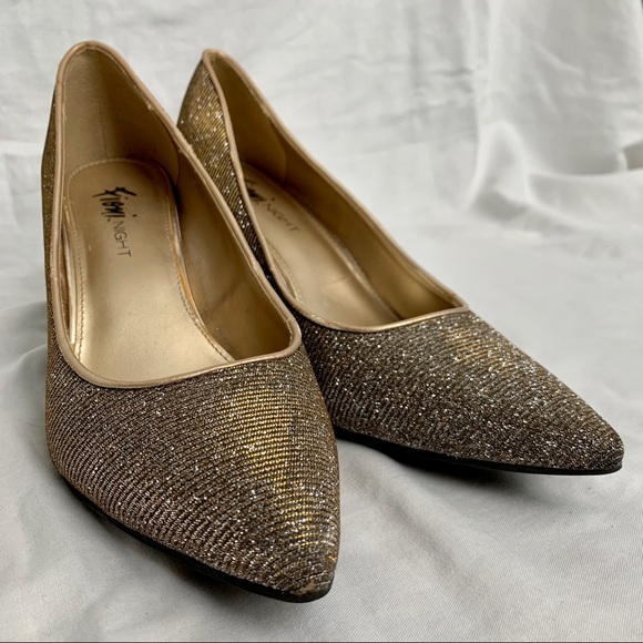 DSW Silver and Gold Sparkly heels - Picture 3 of 5